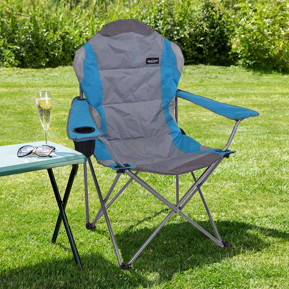 Folding Chair with Cup Holder and Carry Bag - Jumbo Deluxe Design - Image 7