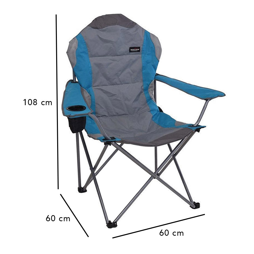 Folding Chair with Cup Holder and Carry Bag - Jumbo Deluxe Design - Image 9
